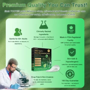 TOOYES® SMGT-GLP-1 𝖲𝗅𝗂𝗆𝗆𝗂𝗇𝗀 & 𝖧𝖾𝖺𝗅𝗍𝗁 𝖭𝖠𝖭𝖮 𝖬𝖨𝖢𝖱𝖮𝖭𝖤𝖤𝖣𝖫𝖤 𝖯𝖠𝖳𝖢𝖧 🇺🇸👩‍⚕️ (𝖹𝖾𝗋𝗈 𝖯𝖺𝗂𝗇, 𝟤𝟦/𝟩 𝖱𝖾𝗅𝖾𝖺𝗌𝖾 | 𝖫𝗈𝗌𝖾 𝟤𝟢𝗅𝖻𝗌 𝖥𝖠𝖲𝖳 |✨𝖳𝗂𝗀𝗁𝗍𝖾𝗇𝗌 𝖫𝗈𝗈𝗌𝖾 𝖲𝗄𝗂𝗇 ) 👩‍⚕️
