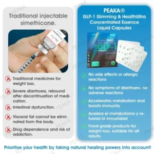 𝐏𝐄𝐀𝐊𝐀® 𝐆𝐋𝐏-𝟏 Slimming & Health Ultra Concentrated Essence Liquid Pearls – With NAD+ · Moringa · ACV · Keto BHB (✅ Support for obesity, diabetes, and heart health)⚡🧡