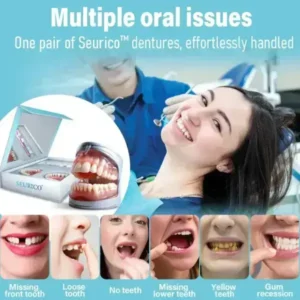 ✅Official Store | Seurico™ Silicone Full Denture Set – Recommended by the American Dental Association (ADA)