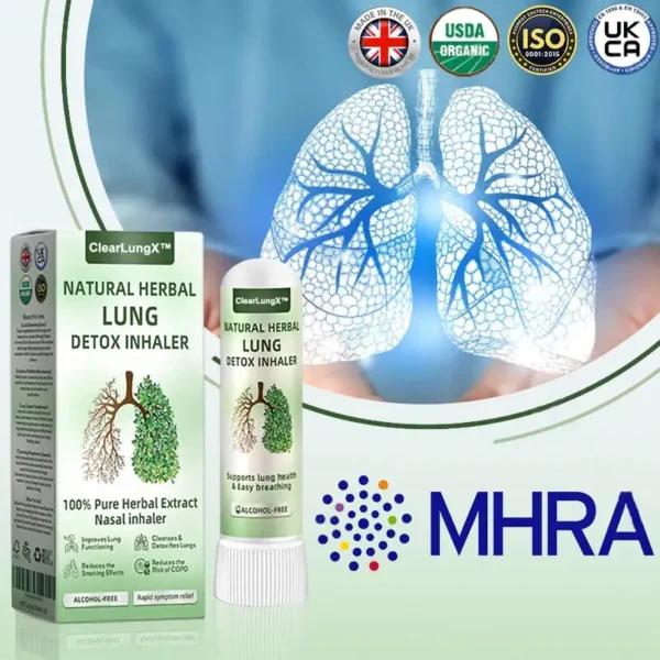 ✅Official Store:ClearLungX™ Natural Lung Inhaler 🌿 Fast Relief for Cough, Congestion, and Shortness of Breath