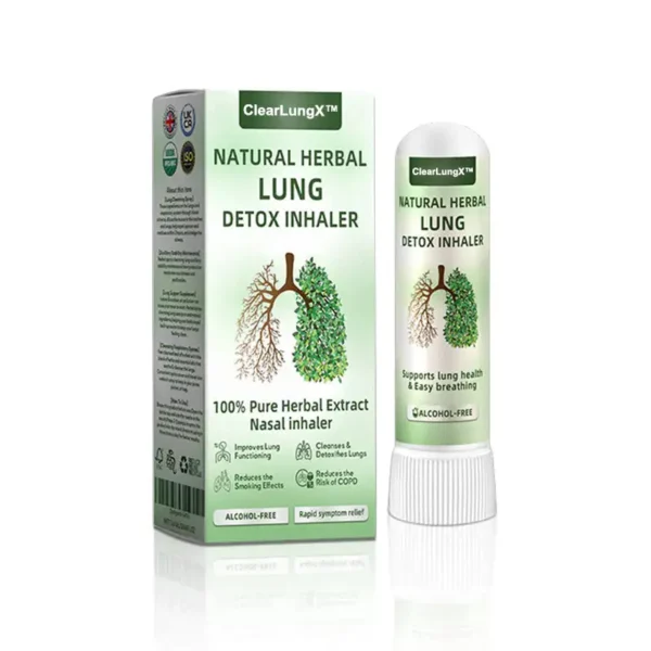 ✅Official Store:ClearLungX™ Natural Lung Inhaler 🌿 Fast Relief for Cough, Congestion, and Shortness of Breath