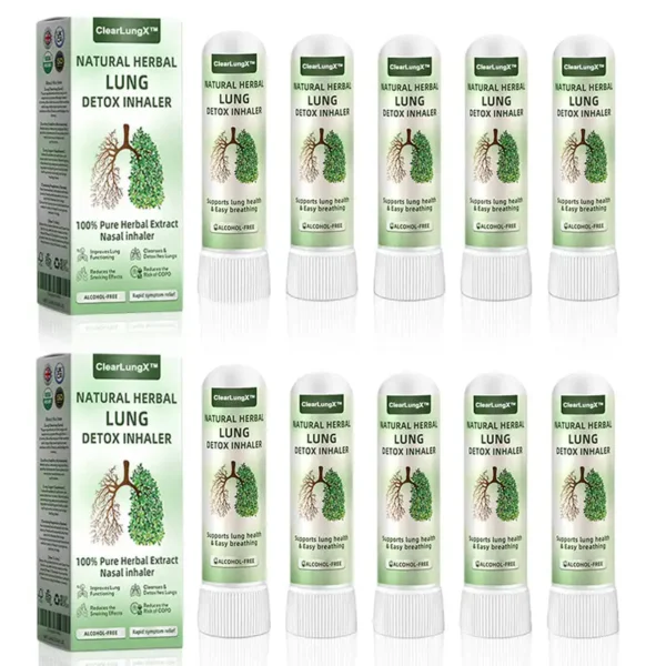 ✅Official Store:ClearLungX™ Natural Lung Inhaler 🌿 Fast Relief for Cough, Congestion, and Shortness of Breath