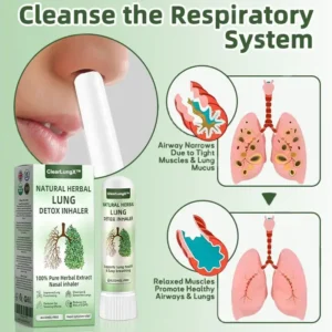 ✅Official Store:ClearLungX™ Natural Lung Inhaler 🌿 Fast Relief for Cough, Congestion, and Shortness of Breath